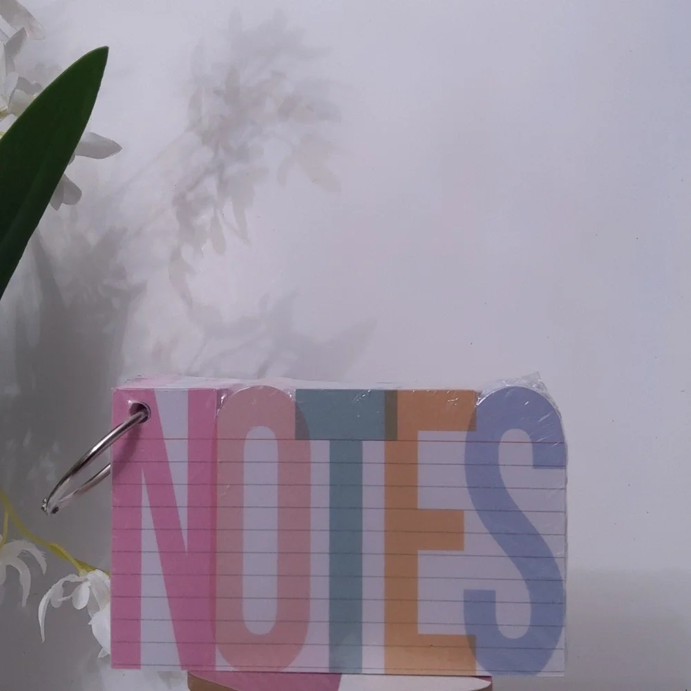 James Burke Collection Colorful Block Letter Notes, New-in-Pack